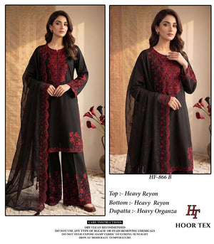 Hoor Tex HF-866 Rayon Embroidered Pakistani Suit Set