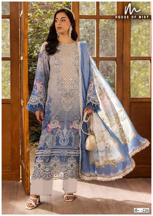 House of Mist Ghazal Vol-23 Cotton Printed Pakistani Suit