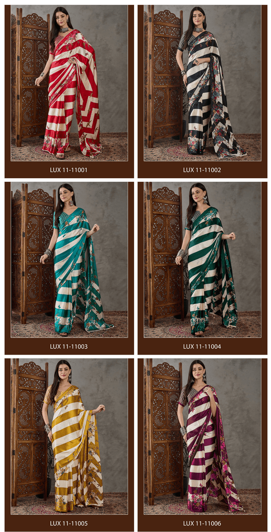 Amrah Wholesale Lux Vol 11 Saree - Amrah Wholesale