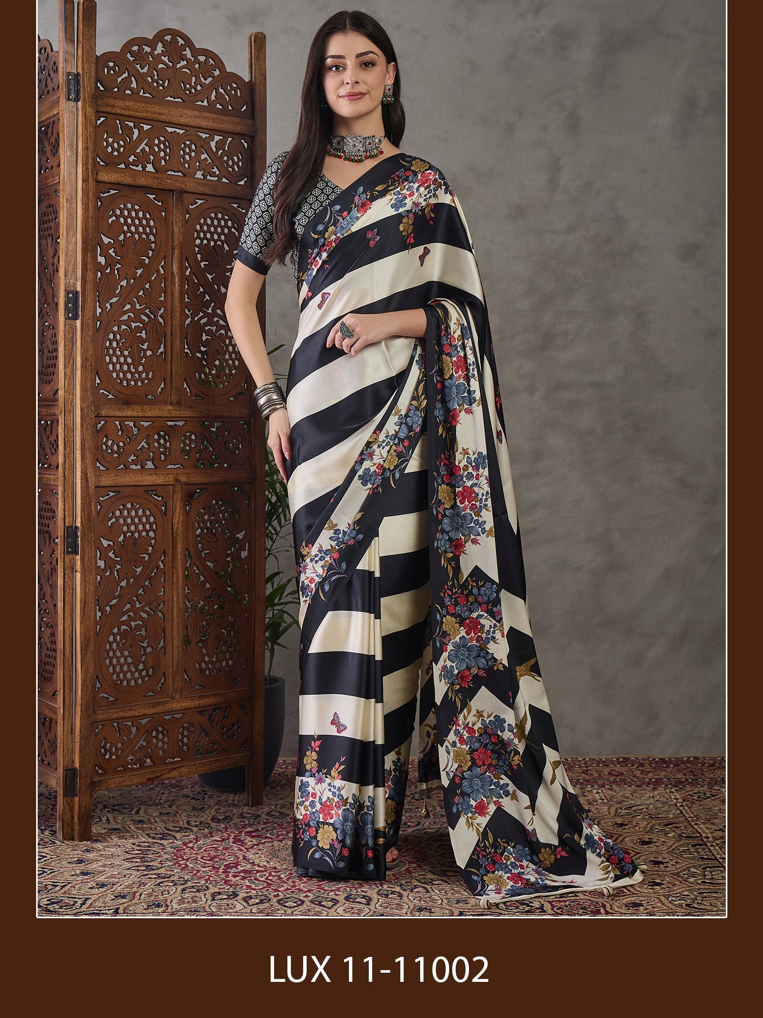 Amrah Wholesale Lux Vol 11 Saree - Amrah Wholesale