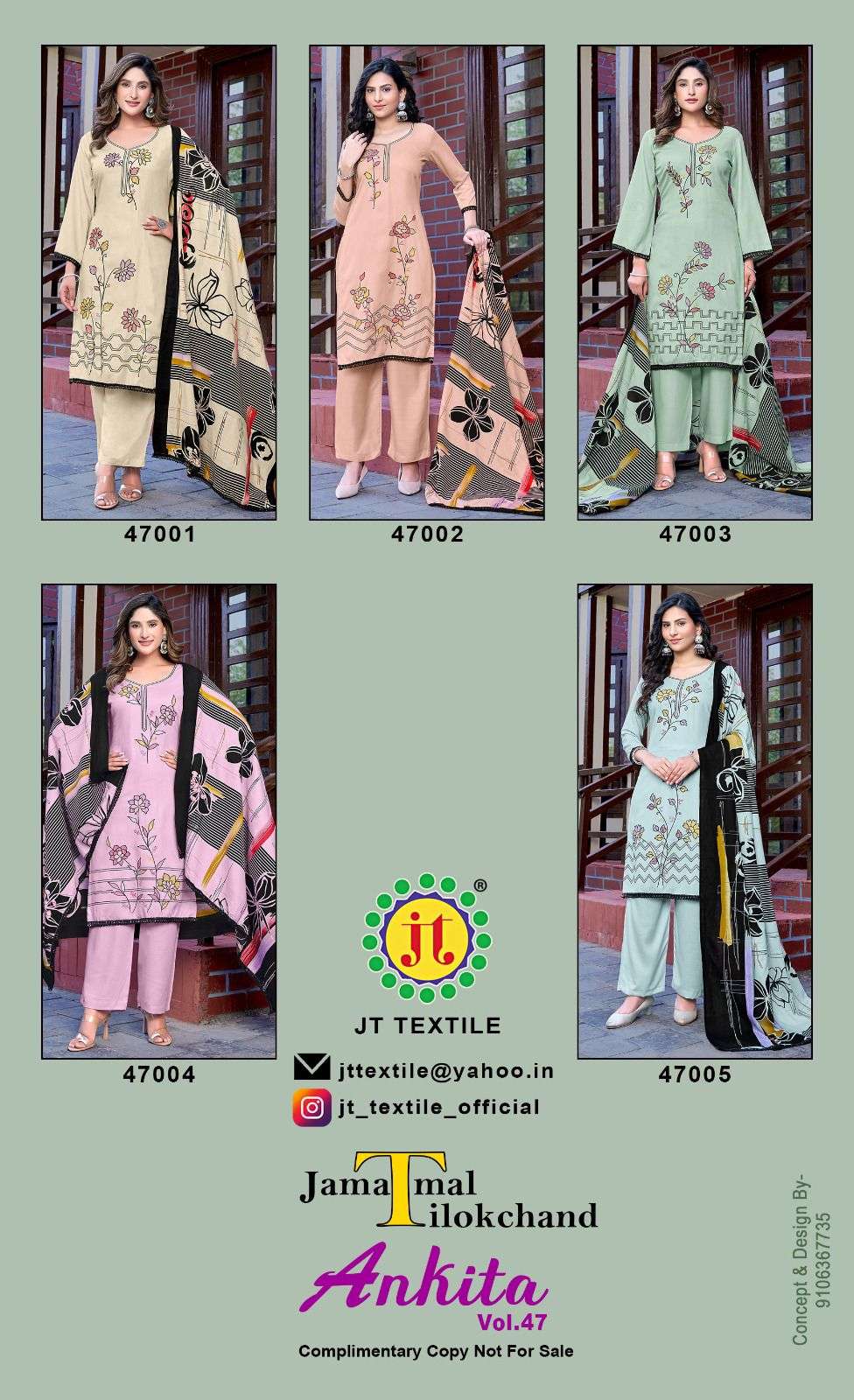 Jt Textile Ankita Vol-47