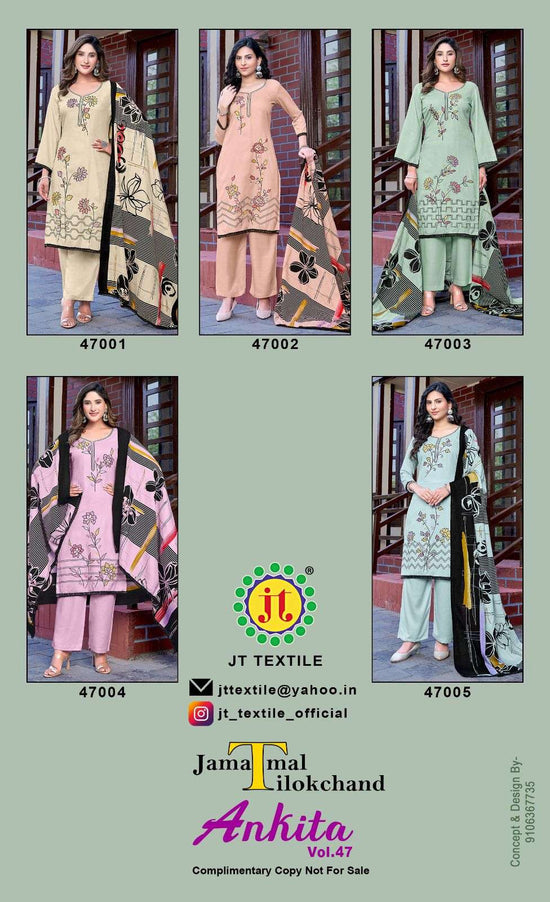 Jt Textile Ankita Vol-47