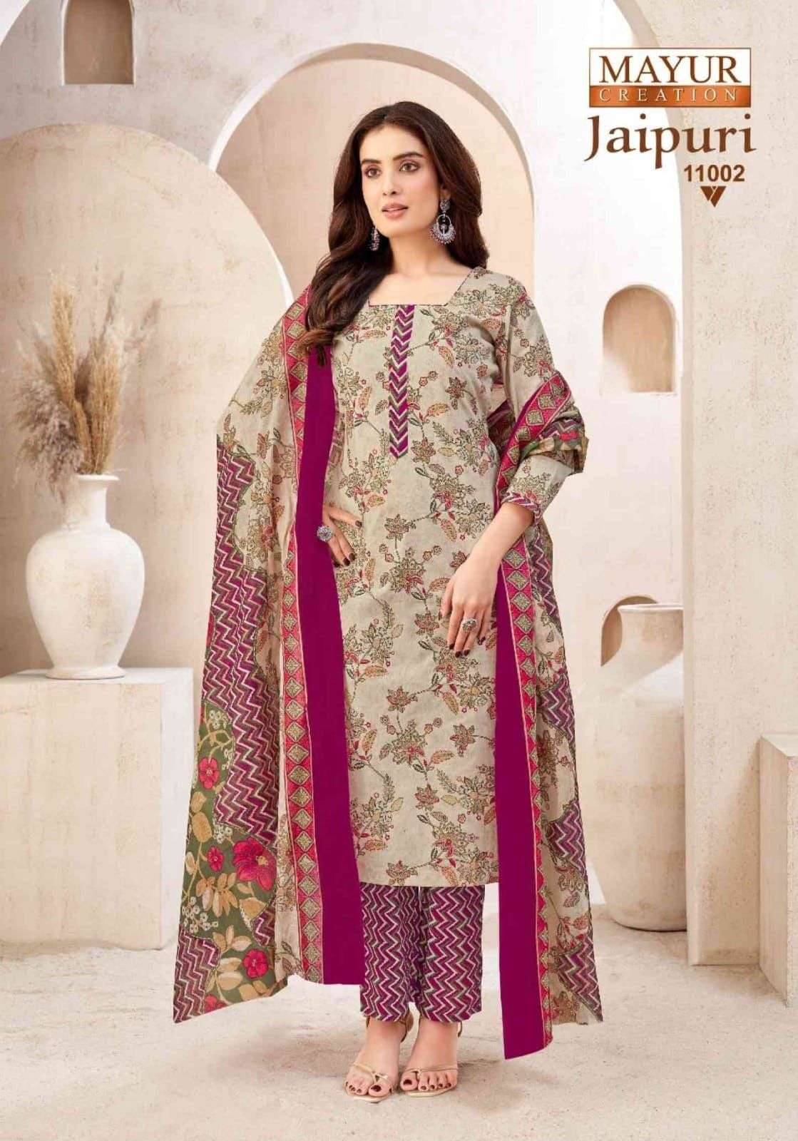 Mayur Creation Jaipuri Vol-11 (10 Pcs)