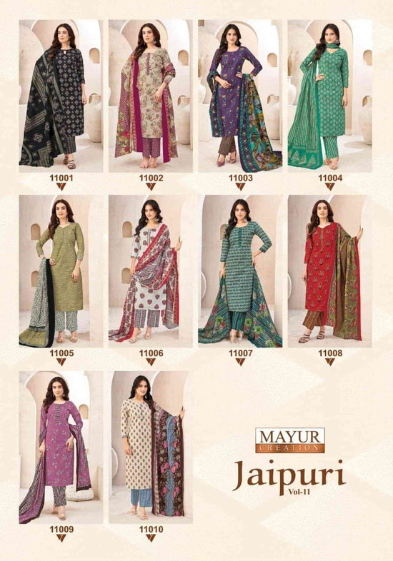 Mayur Creation Jaipuri Vol-11 (10 Pcs)