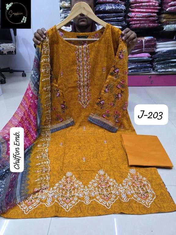 Sapphire Jazmin Vol-203 (3 Pcs)