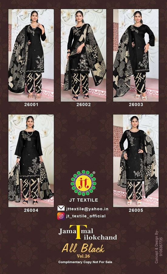 Jt Textile All Black Vol-26