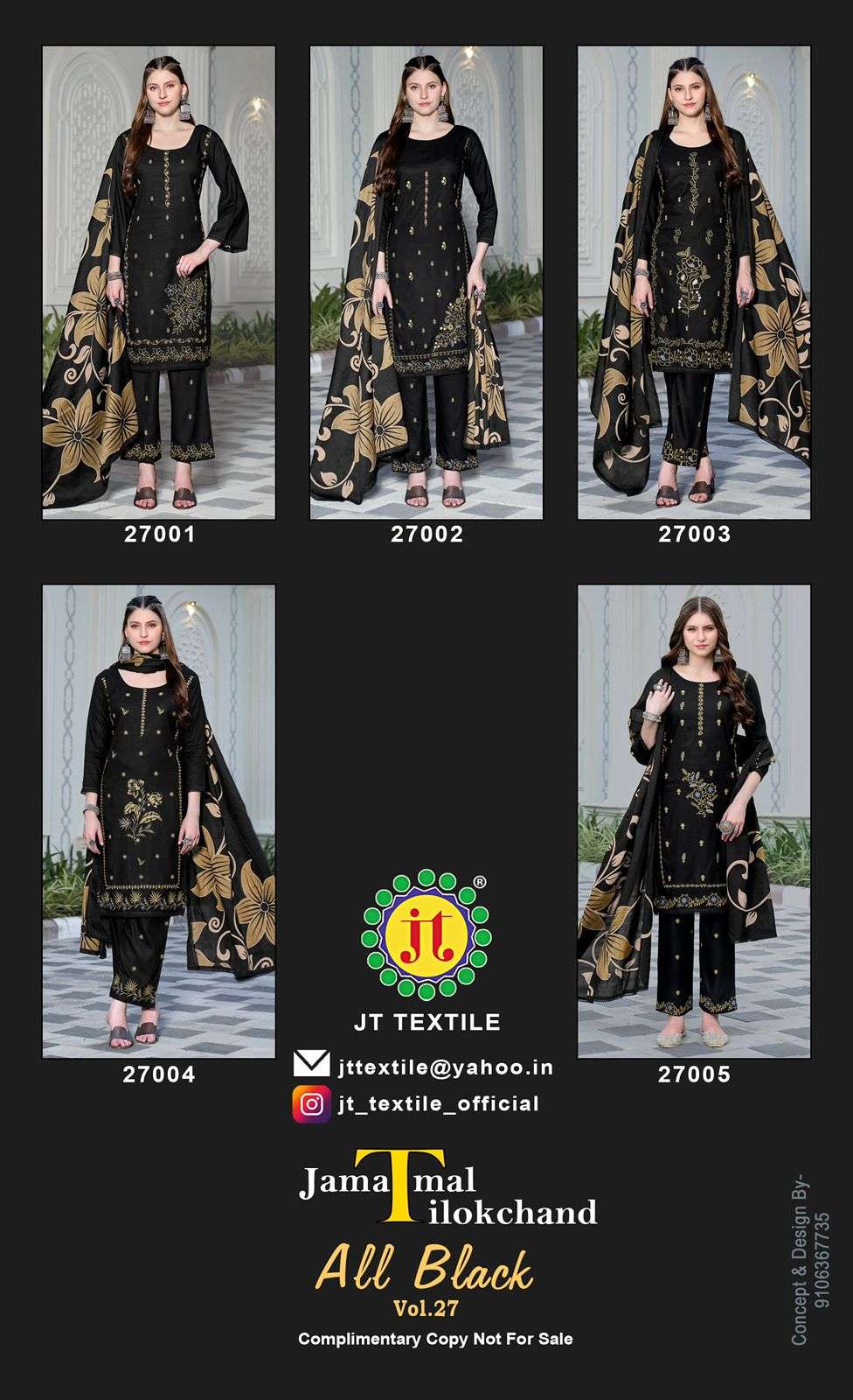 Jt Textile All Black Vol-27