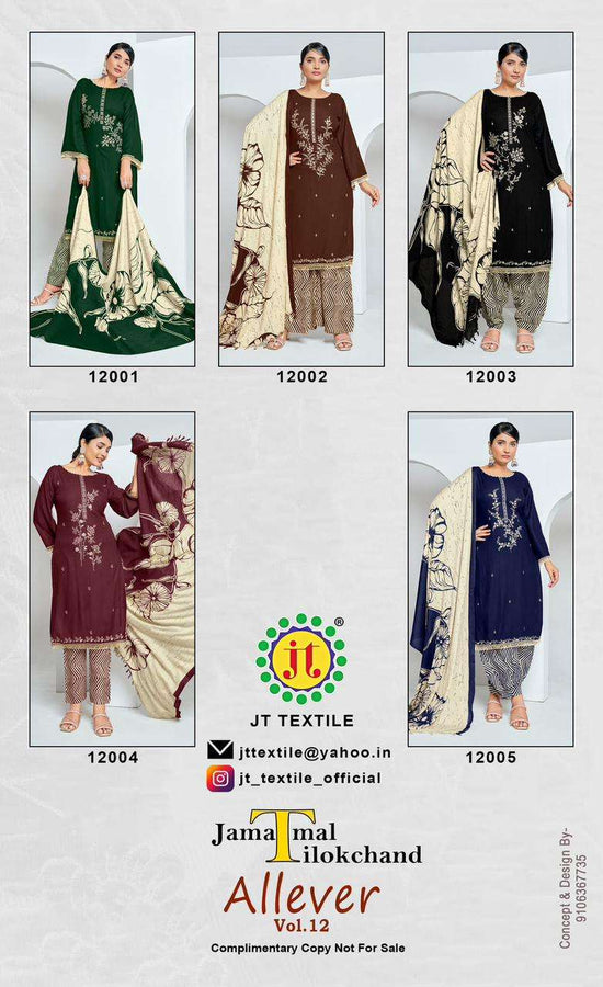 Jt Textile Allever Vol-12 (5 Pcs)