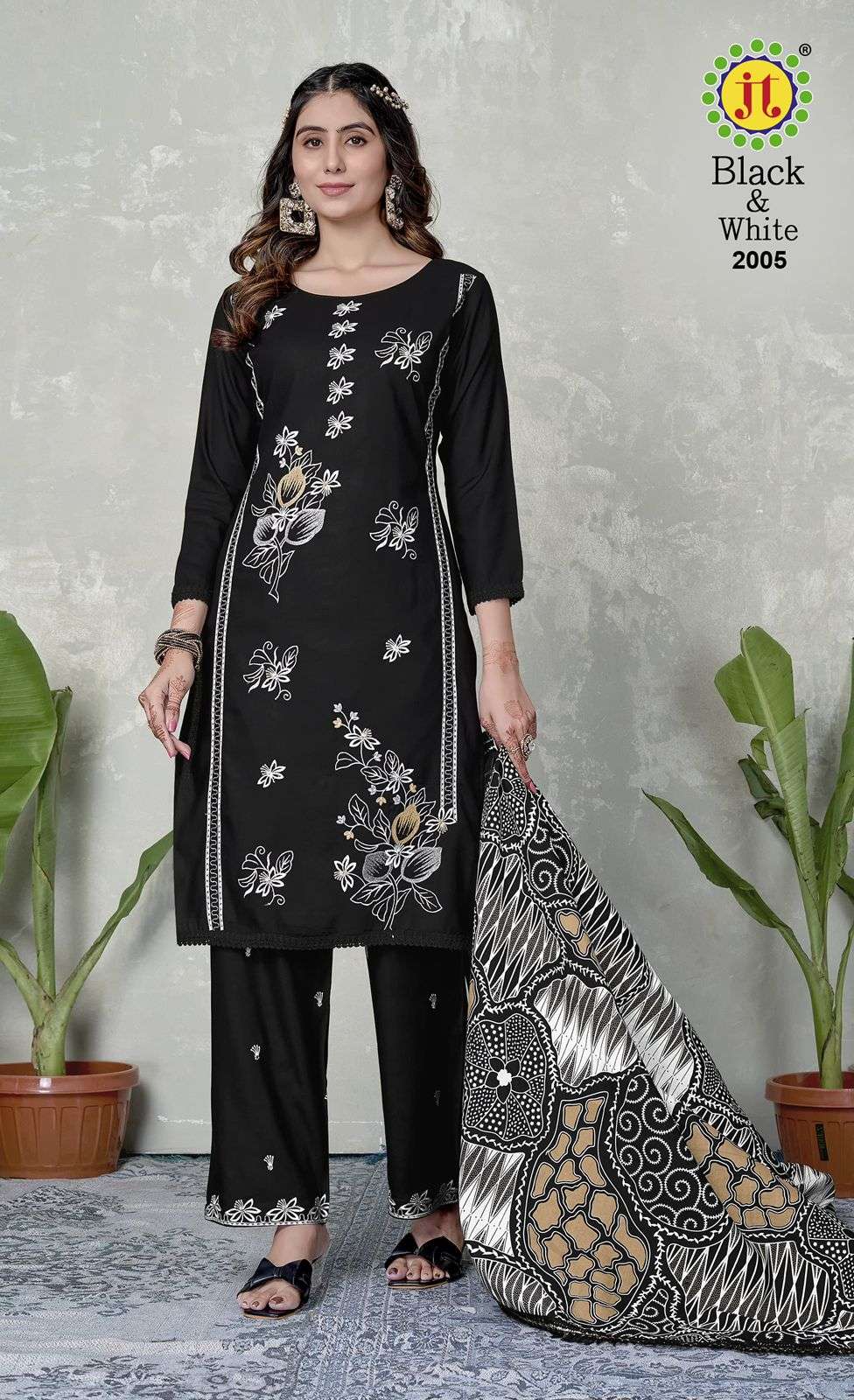 Jt Textile Black And White Vol-02