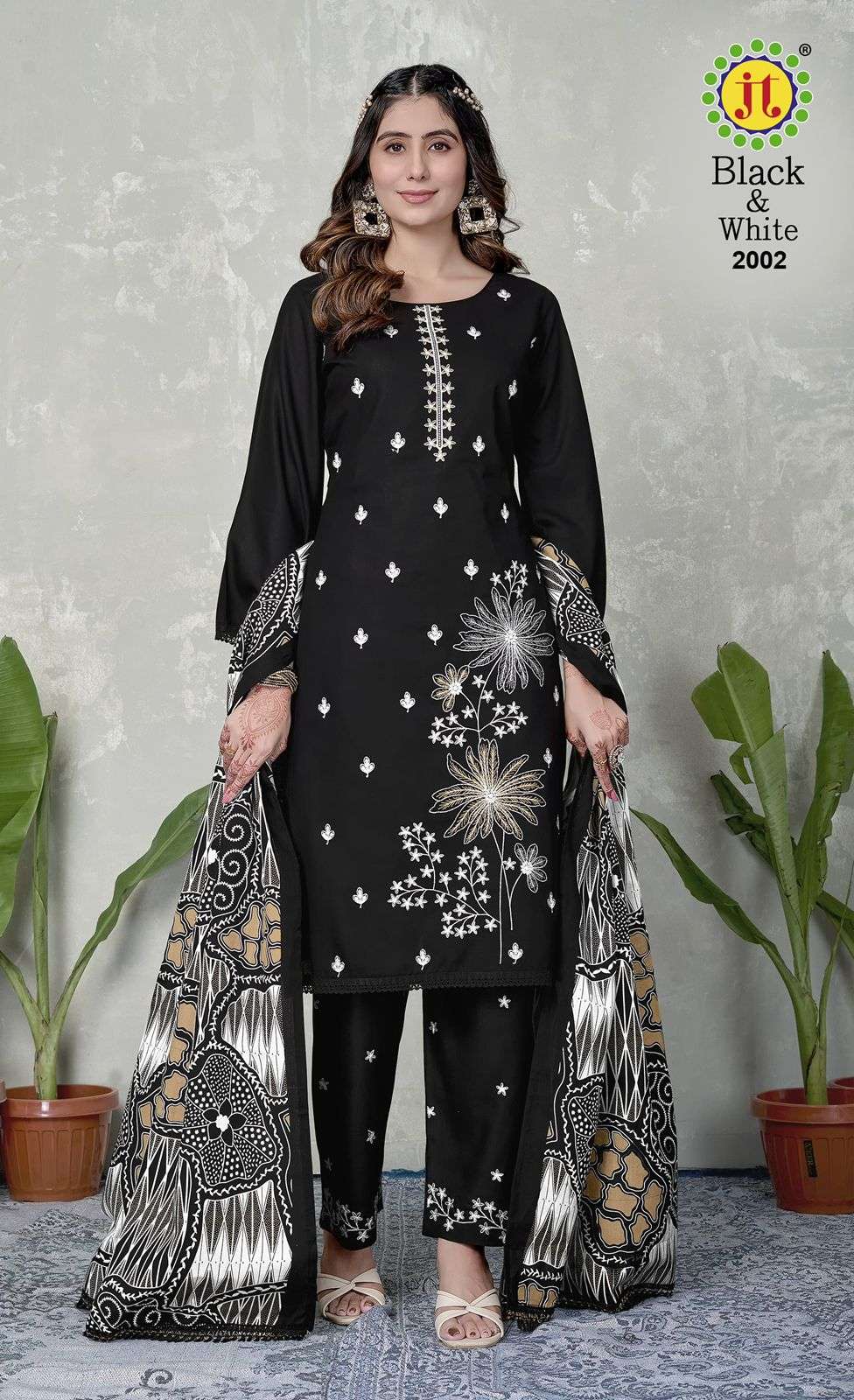 Jt Textile Black And White Vol-02