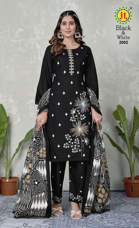 Jt Textile Black And White Vol-02