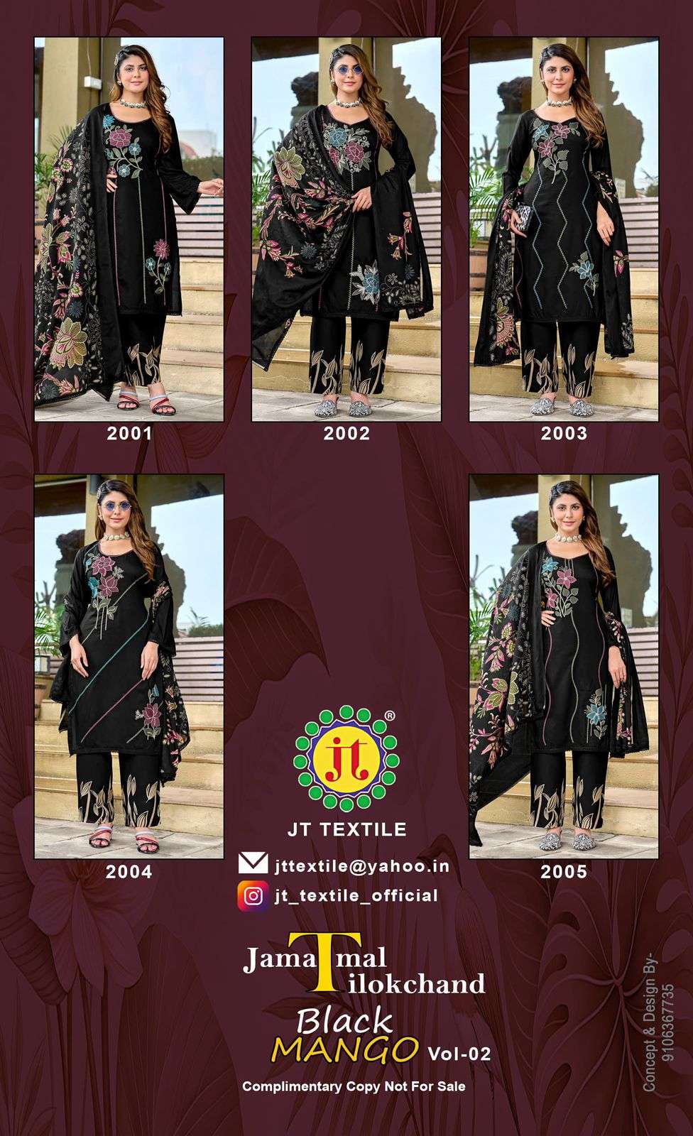 Jt Textile Black Mango Vol-02