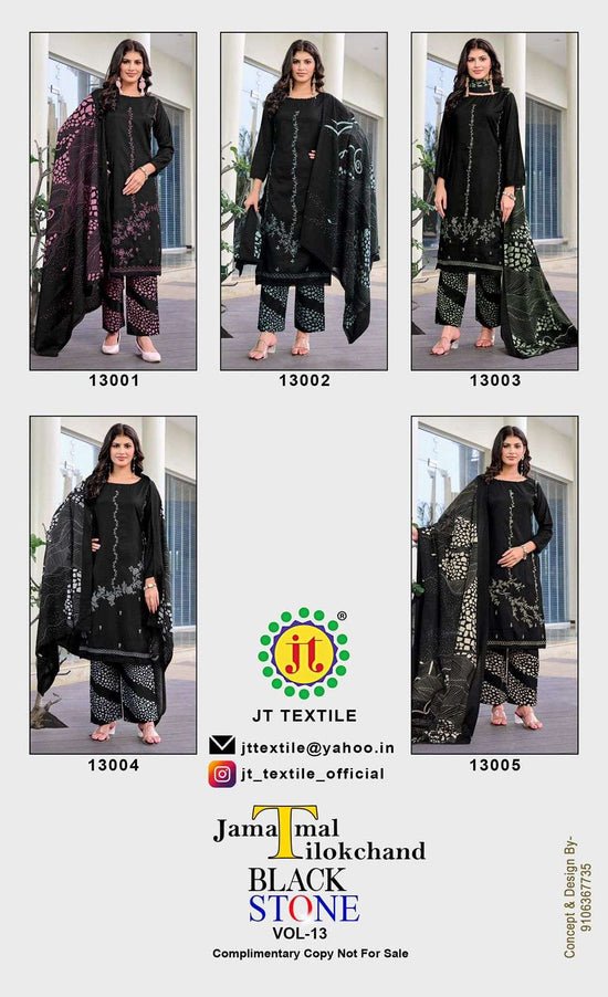 Jt Textile Black Stone Vol-13