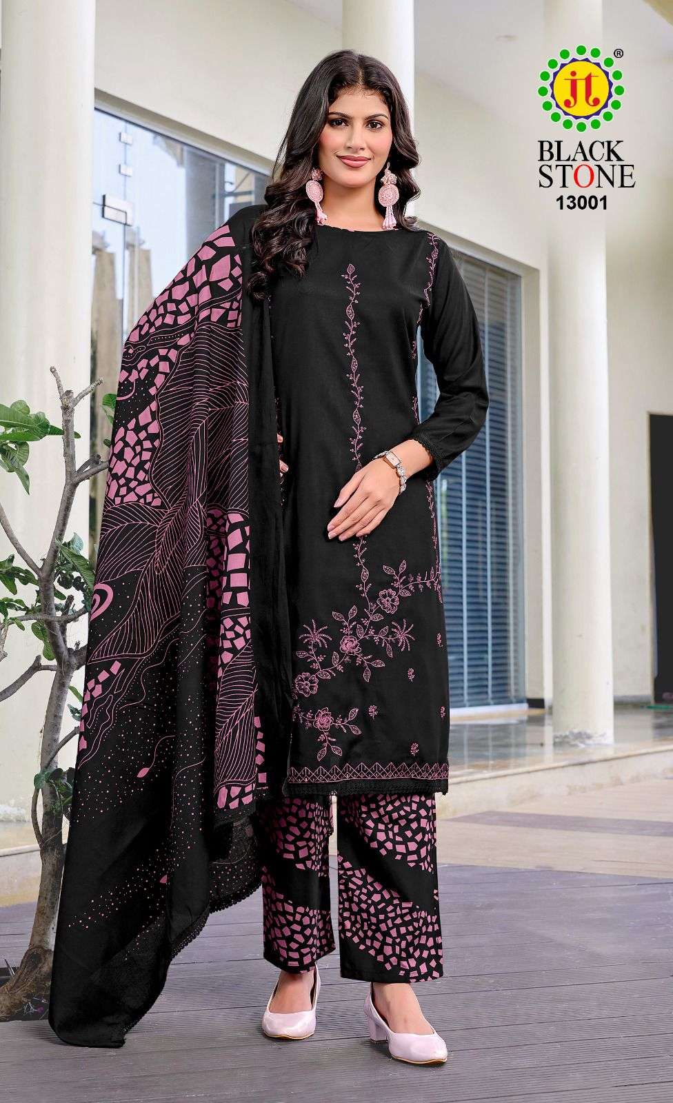 Jt Textile Black Stone Vol-13