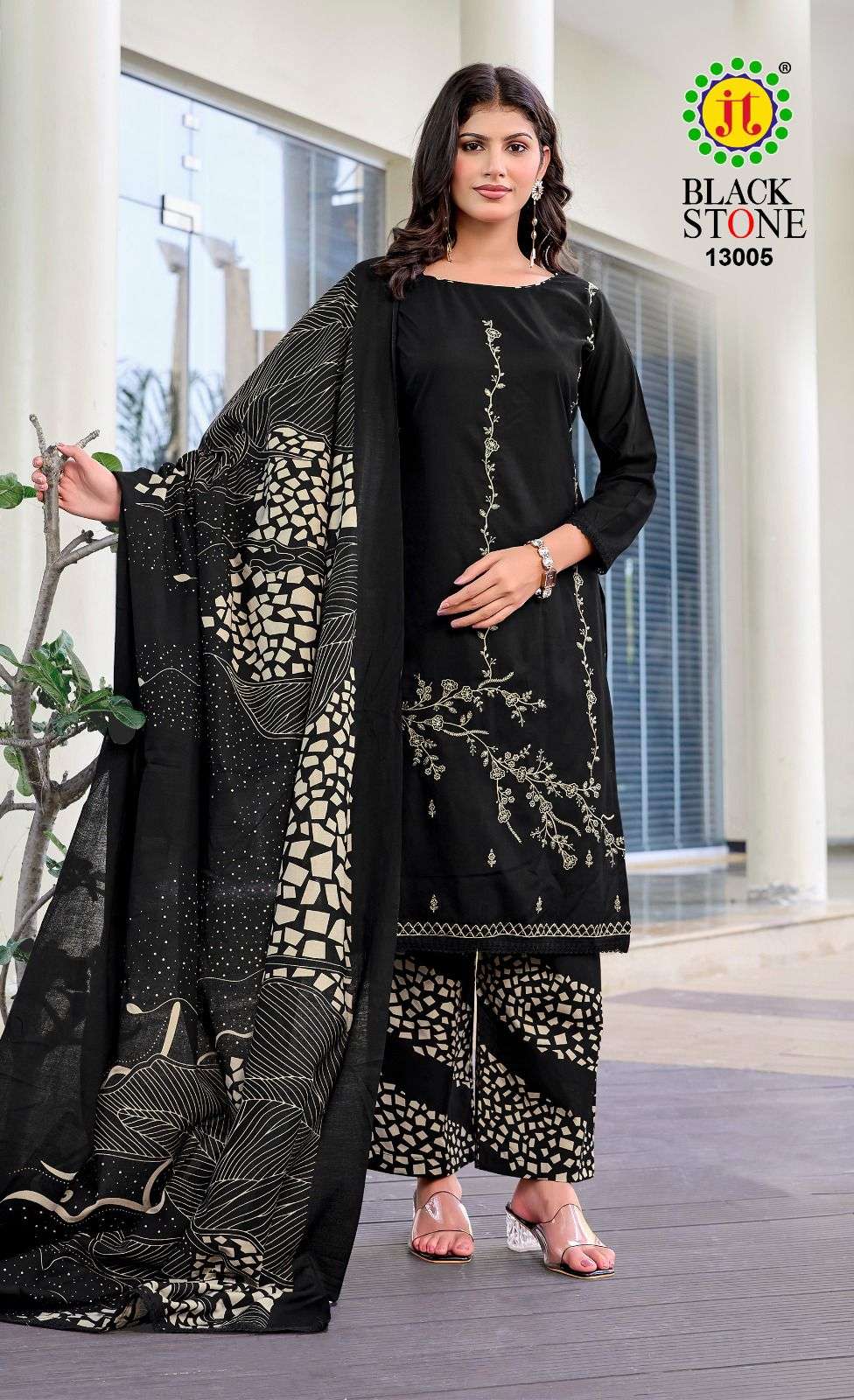 Jt Textile Black Stone Vol-13