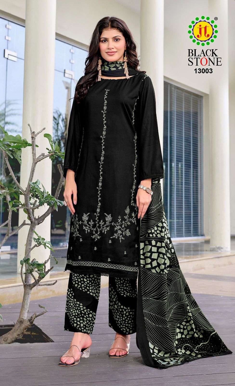 Jt Textile Black Stone Vol-13