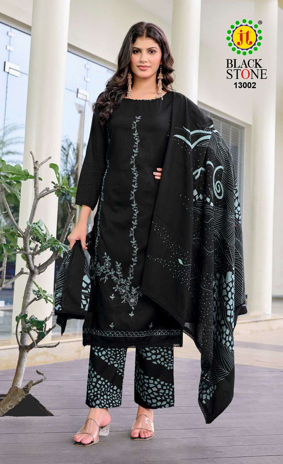 Jt Textile Black Stone Vol-13