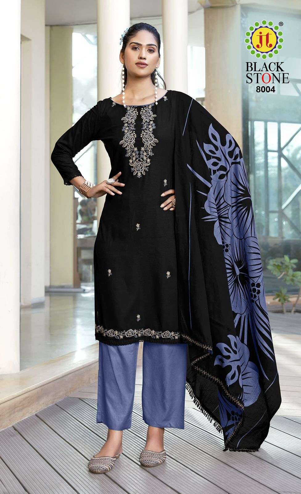 Jt Textile Black Stone Vol-08