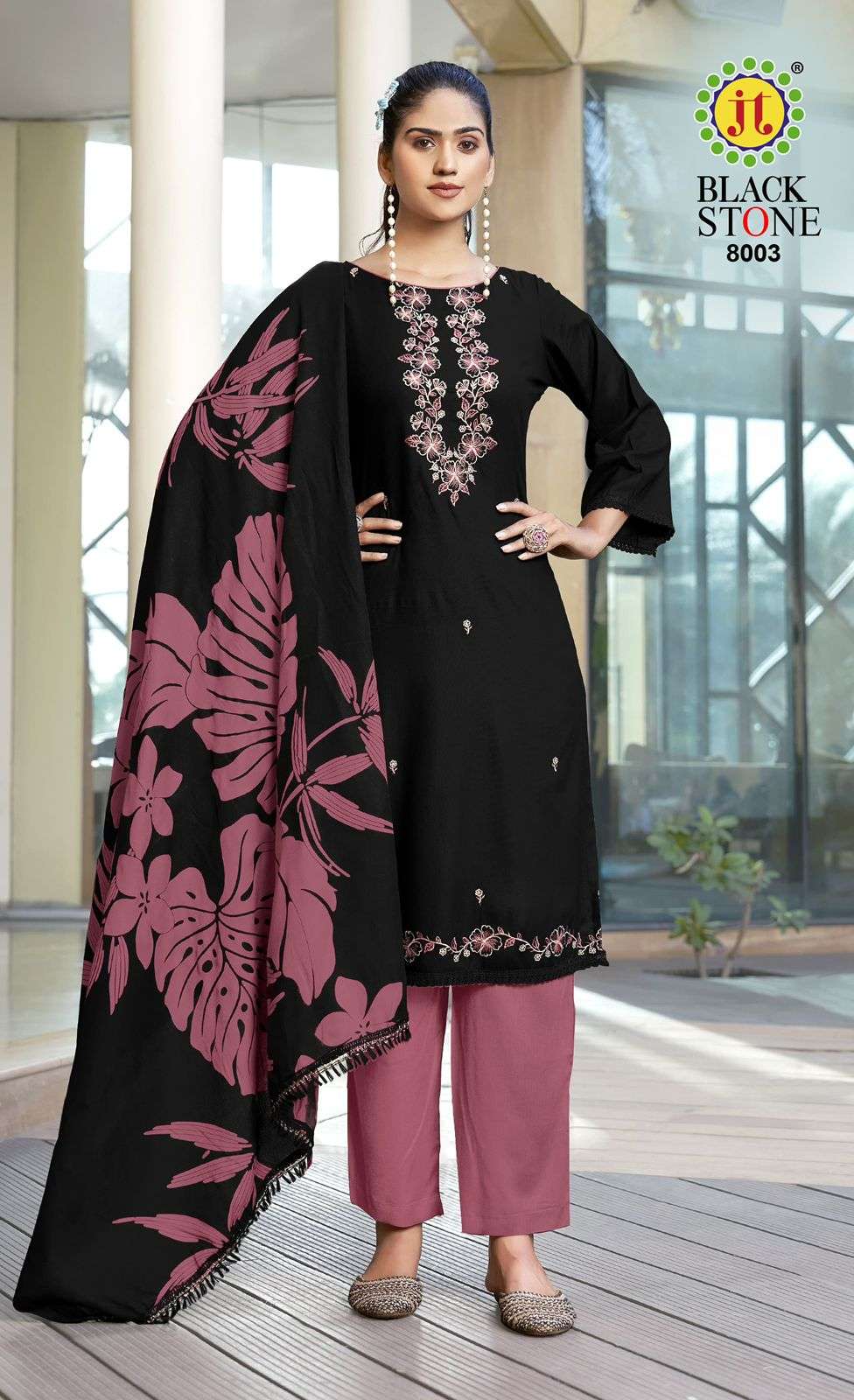 Jt Textile Black Stone Vol-08