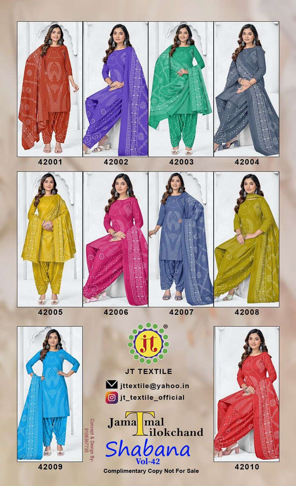 Jt Textile Shabana Vol-42