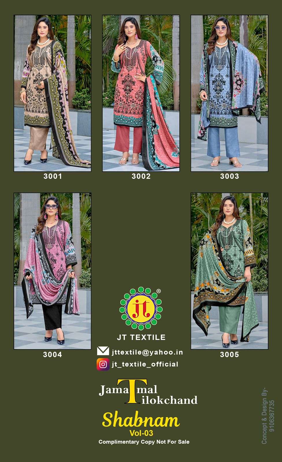 Jt Textile Shabnam Vol-03