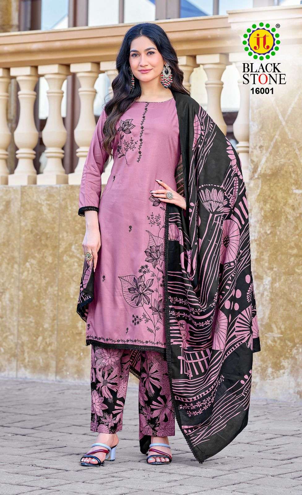 Jt Textile Black Stone Vol-16
