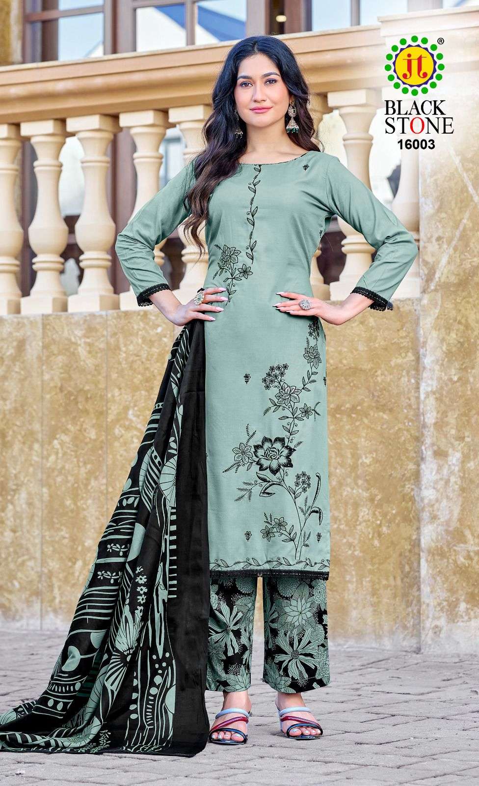 Jt Textile Black Stone Vol-16