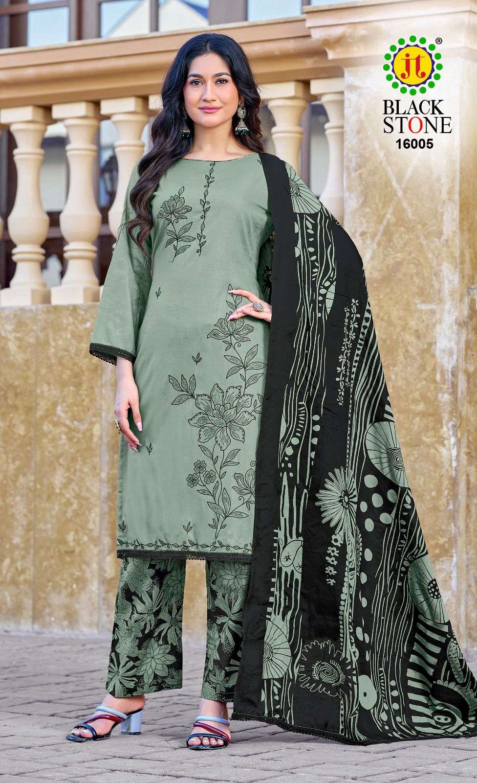 Jt Textile Black Stone Vol-16
