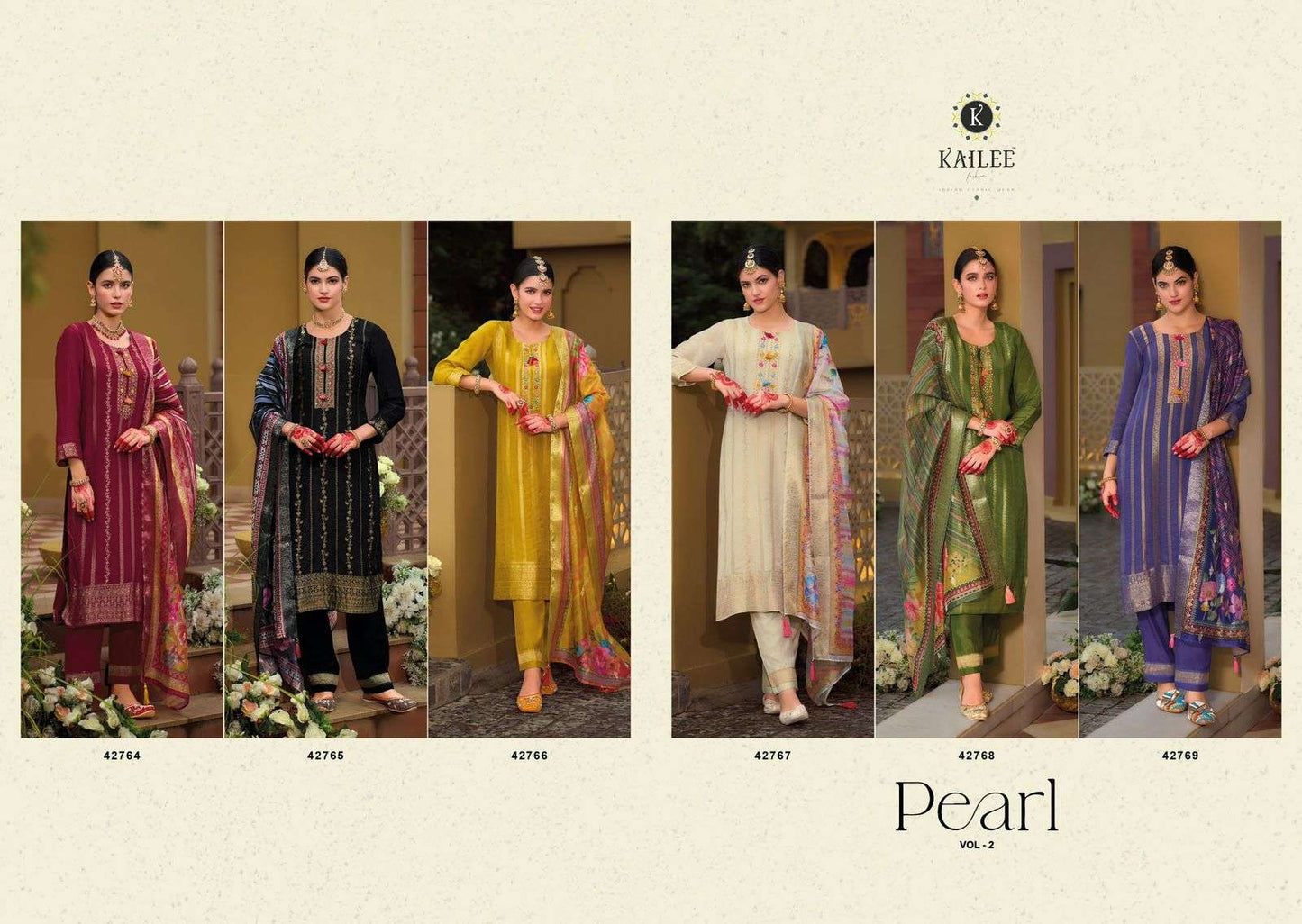 Kailee Fashion Pearl  (6 Pcs)