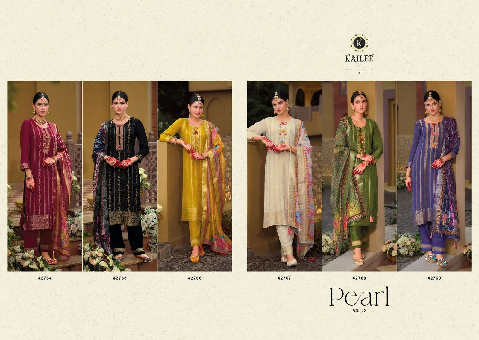 Kailee Fashion Pearl  (6 Pcs)
