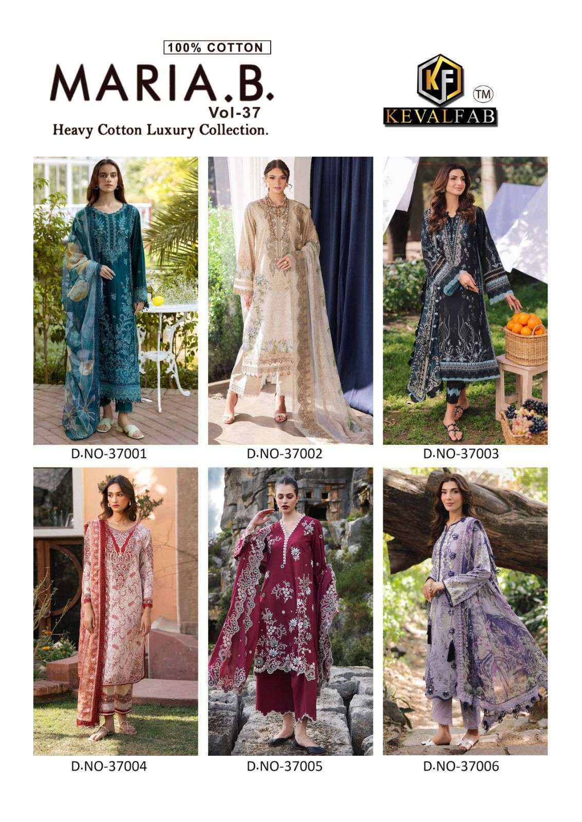 Keval Fab Maria B Vol-37 (6 Pcs)