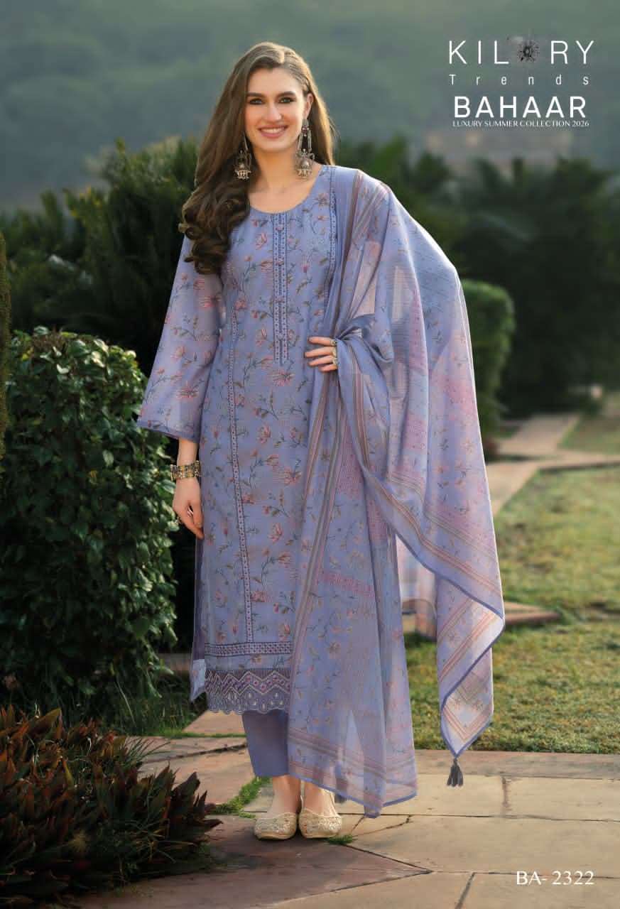 Kilory Bahaar Digital Printed Fancy Suit Dress Material Wholesale - Amrah Wholesale