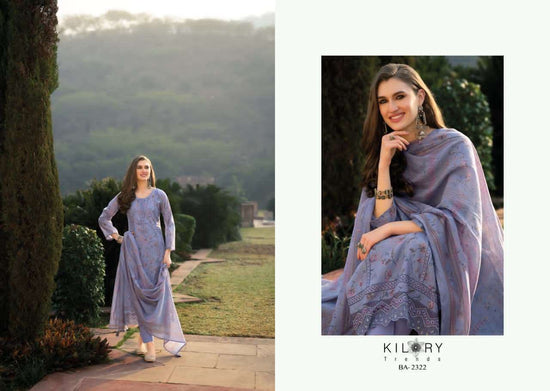 Kilory Bahaar Digital Printed Fancy Suit Dress Material Wholesale - Amrah Wholesale