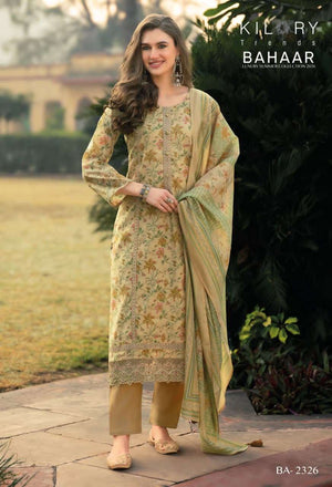 Kilory Bahaar Digital Printed Fancy Suit Dress Material Wholesale - Amrah Wholesale