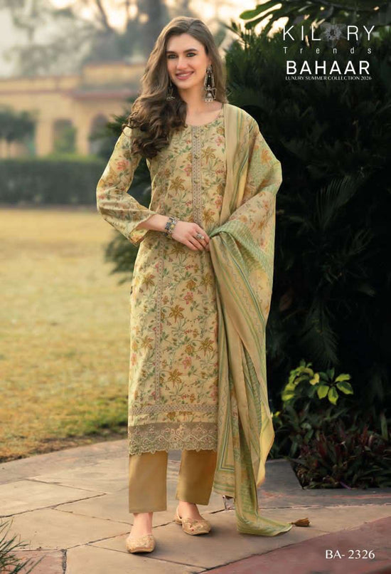 Kilory Bahaar Digital Printed Fancy Suit Dress Material Wholesale - Amrah Wholesale