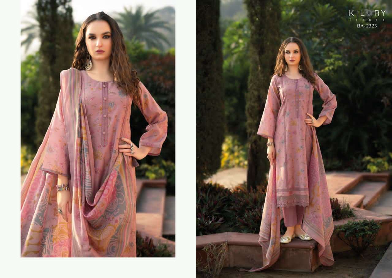 Kilory Bahaar Digital Printed Fancy Suit Dress Material Wholesale - Amrah Wholesale