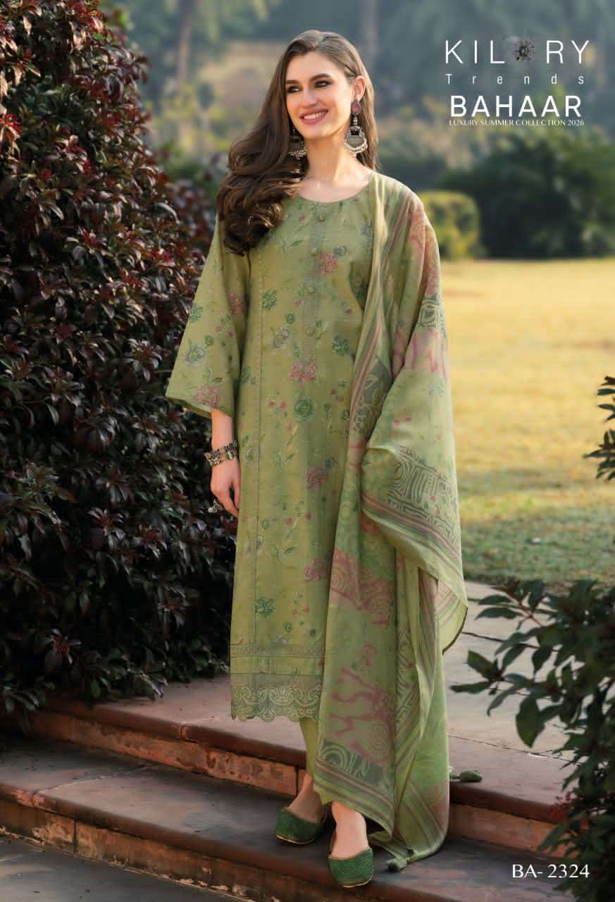 Kilory Bahaar Digital Printed Fancy Suit Dress Material Wholesale - Amrah Wholesale