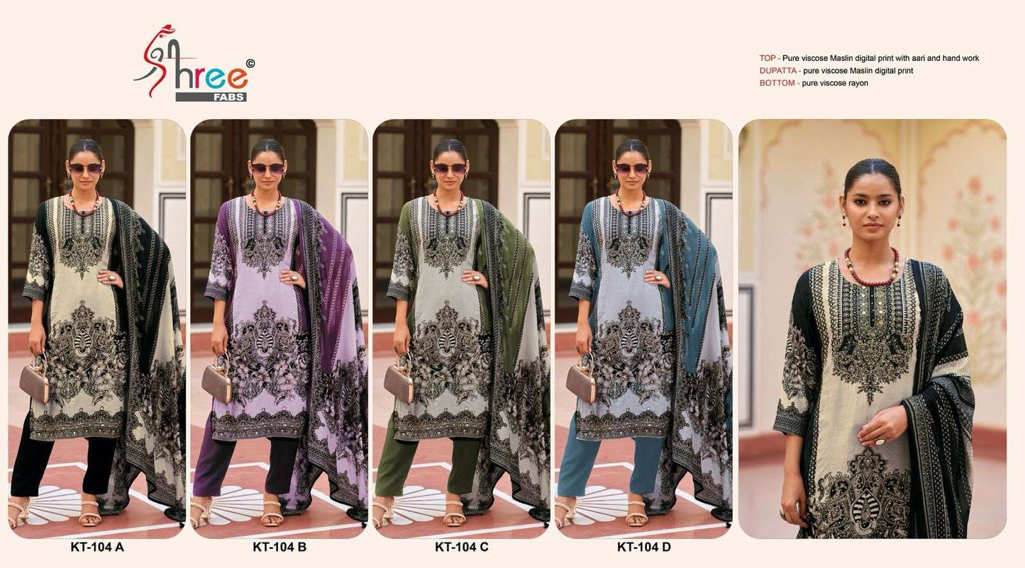 Shree Fab Kt-104  (4 Pcs)