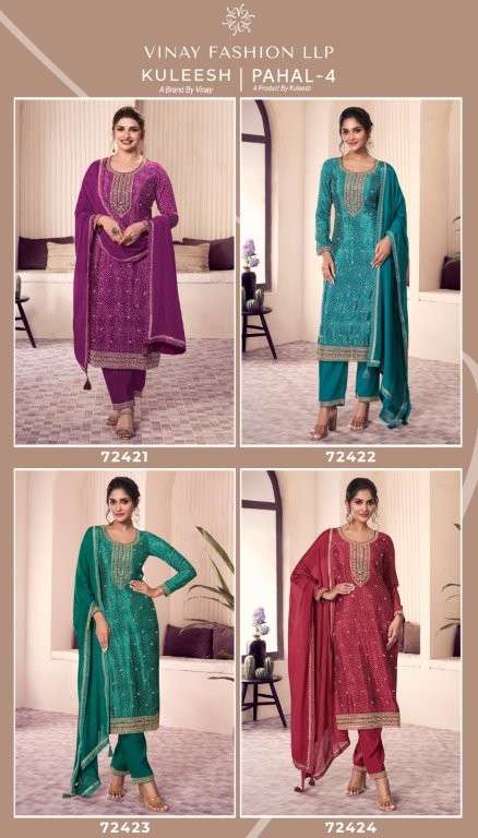 Vinay Fashion Kuleesh Pahal Vol-04 (4 Pcs)