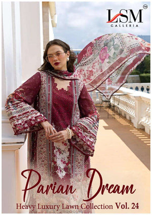 LSM Fabrics Parian Dream Vol 24 Pure Lawn Pakistani Suit