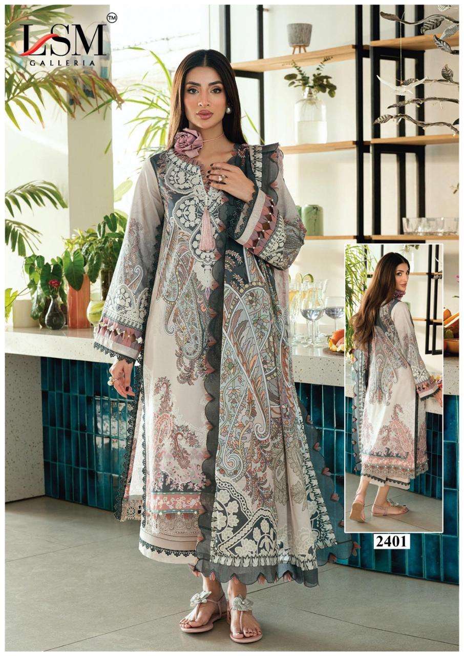 LSM Fabrics Parian Dream Vol 24 Pure Lawn Pakistani Suit