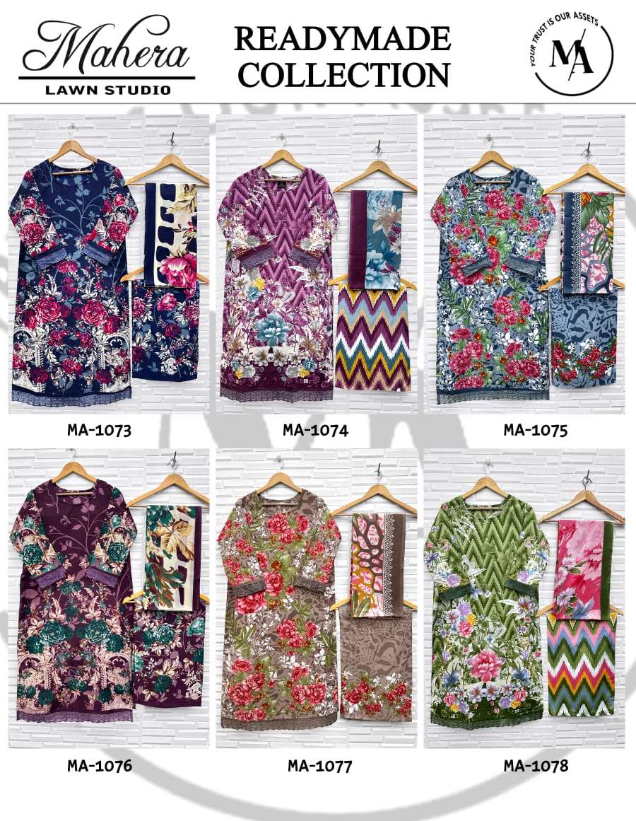Mahera Lawn Studio Ma-1073 To 1078 (4 Pcs)
