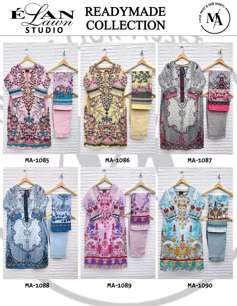 Elan Lawn Studio Ma-1085 To 1090