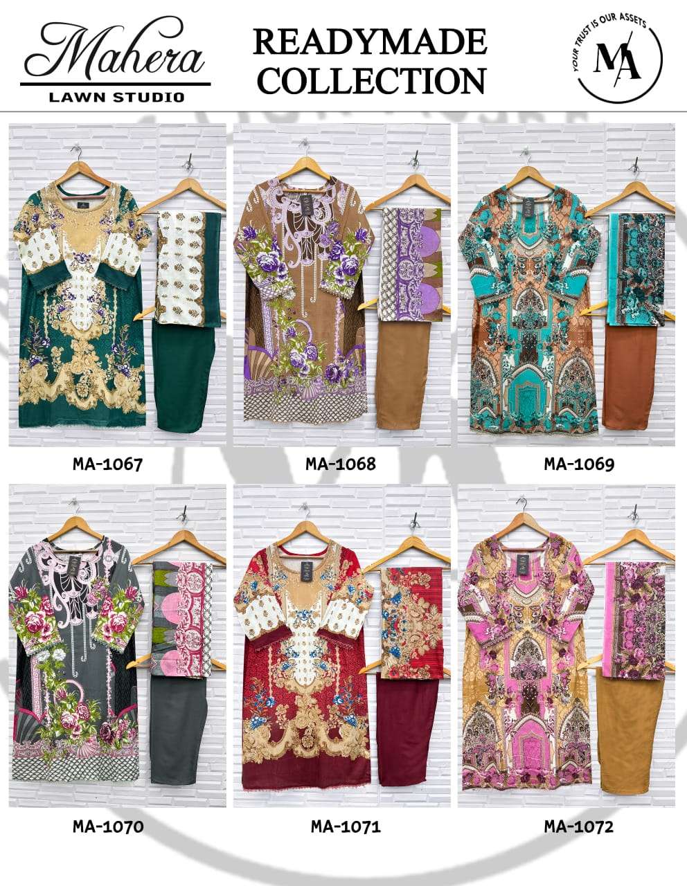 Mahera Lawn Studio  (6 Pcs)