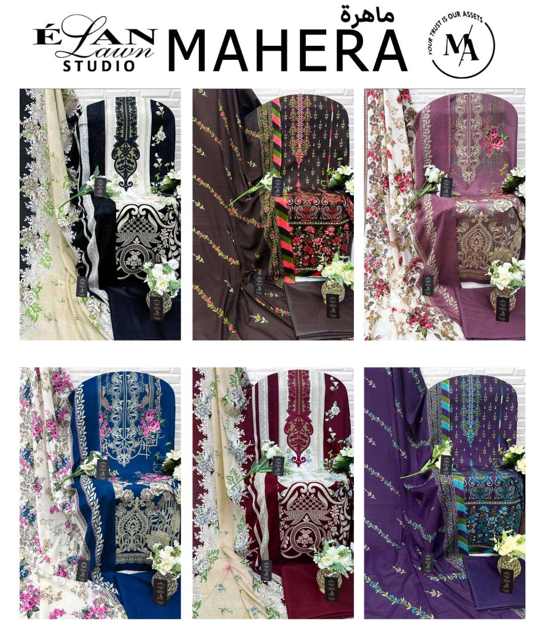 Elan Lawn Studio Mahera Vol-2