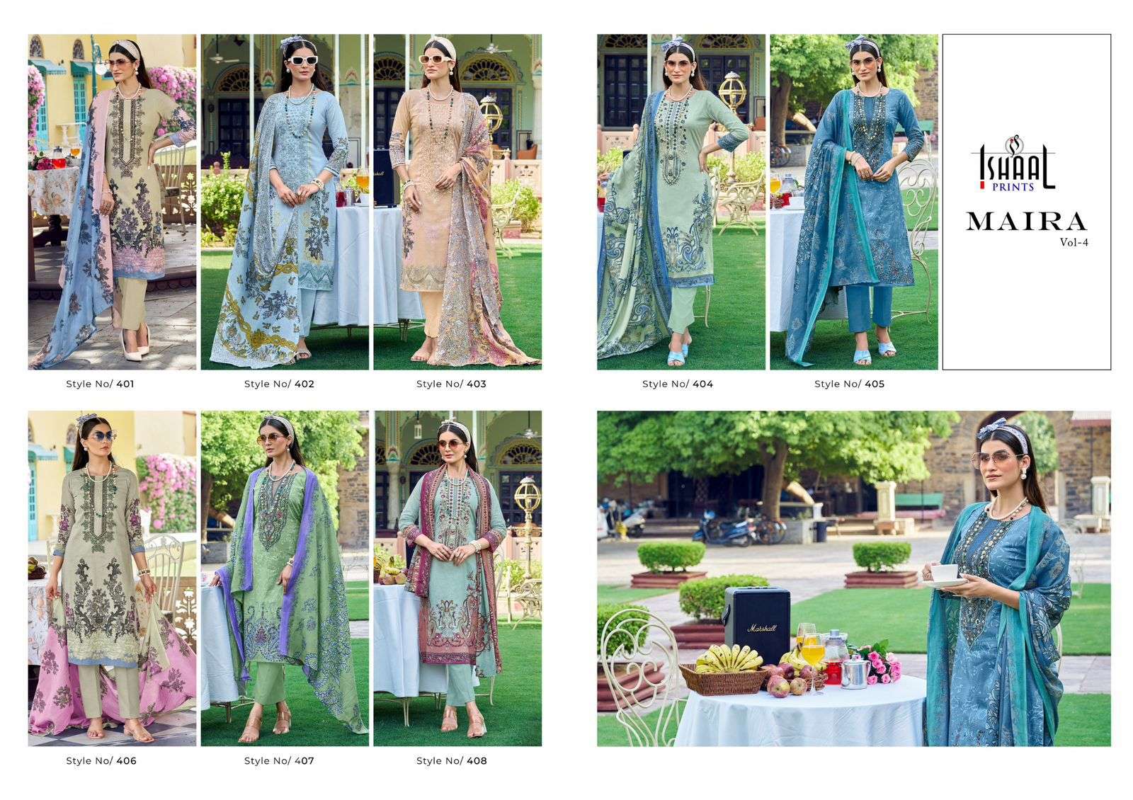 Ishaal Prints Maira Vol-04 (8 Pcs)