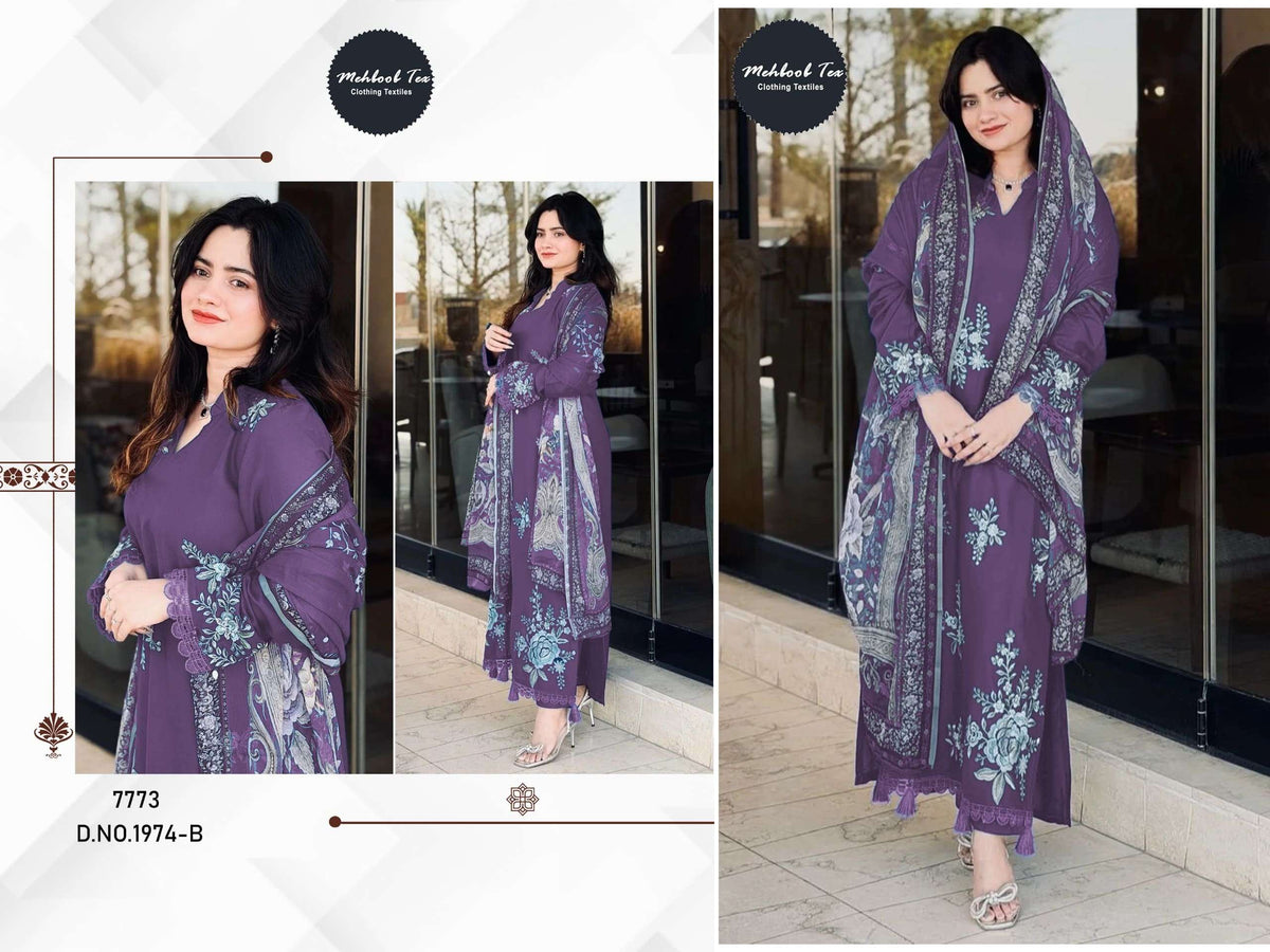 Mehboob Tex 1974 Pakistani Suit Wholesale Catalogue - Amrah Wholesale