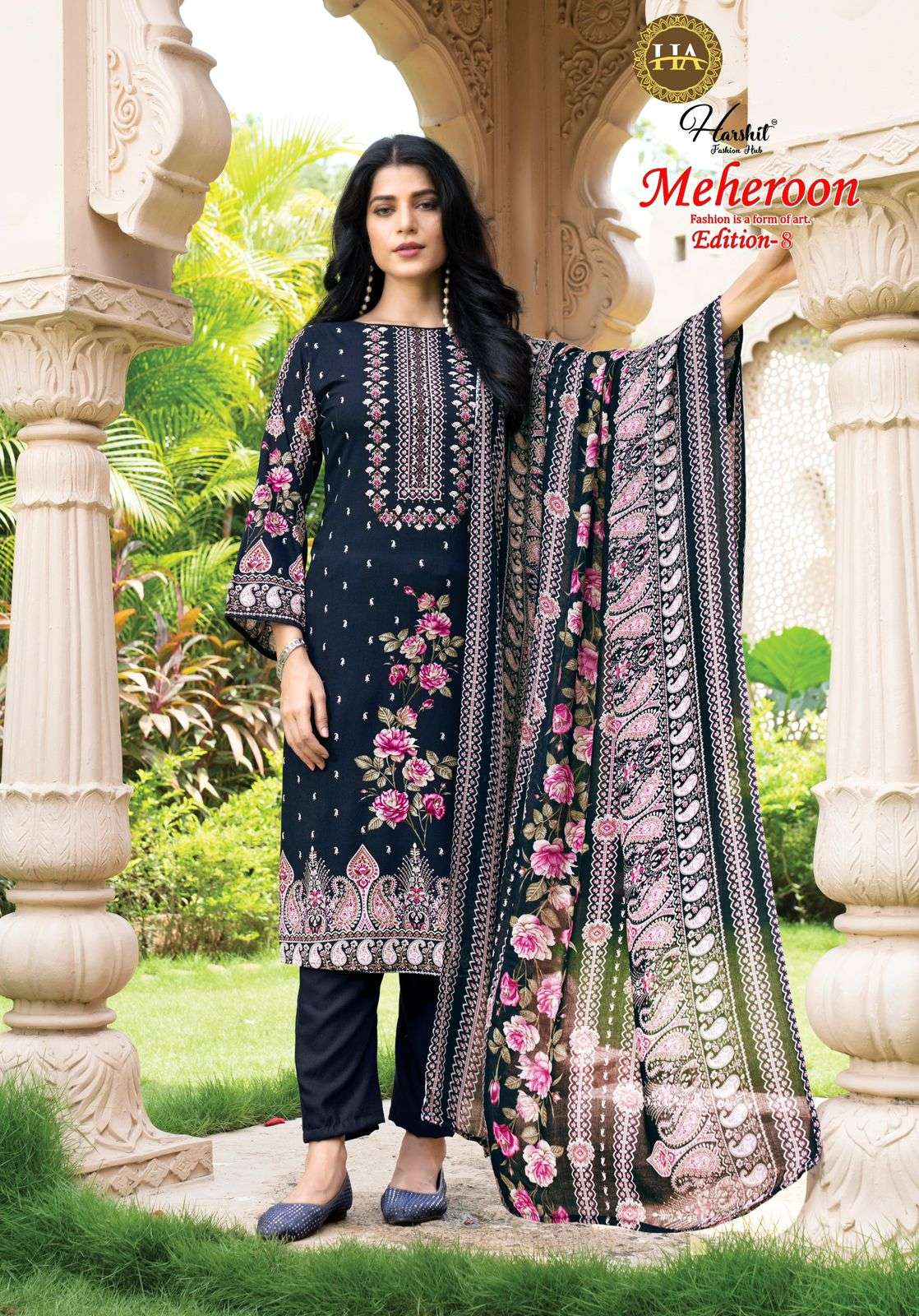 Harshit Fashion Hub Meheroon Vol-08