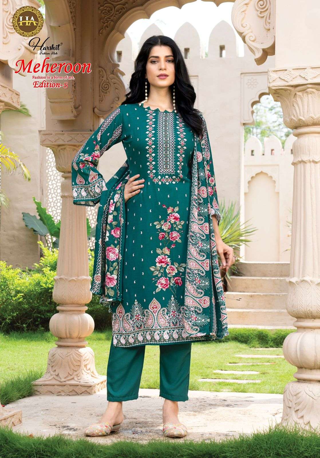 Harshit Fashion Hub Meheroon Vol-08