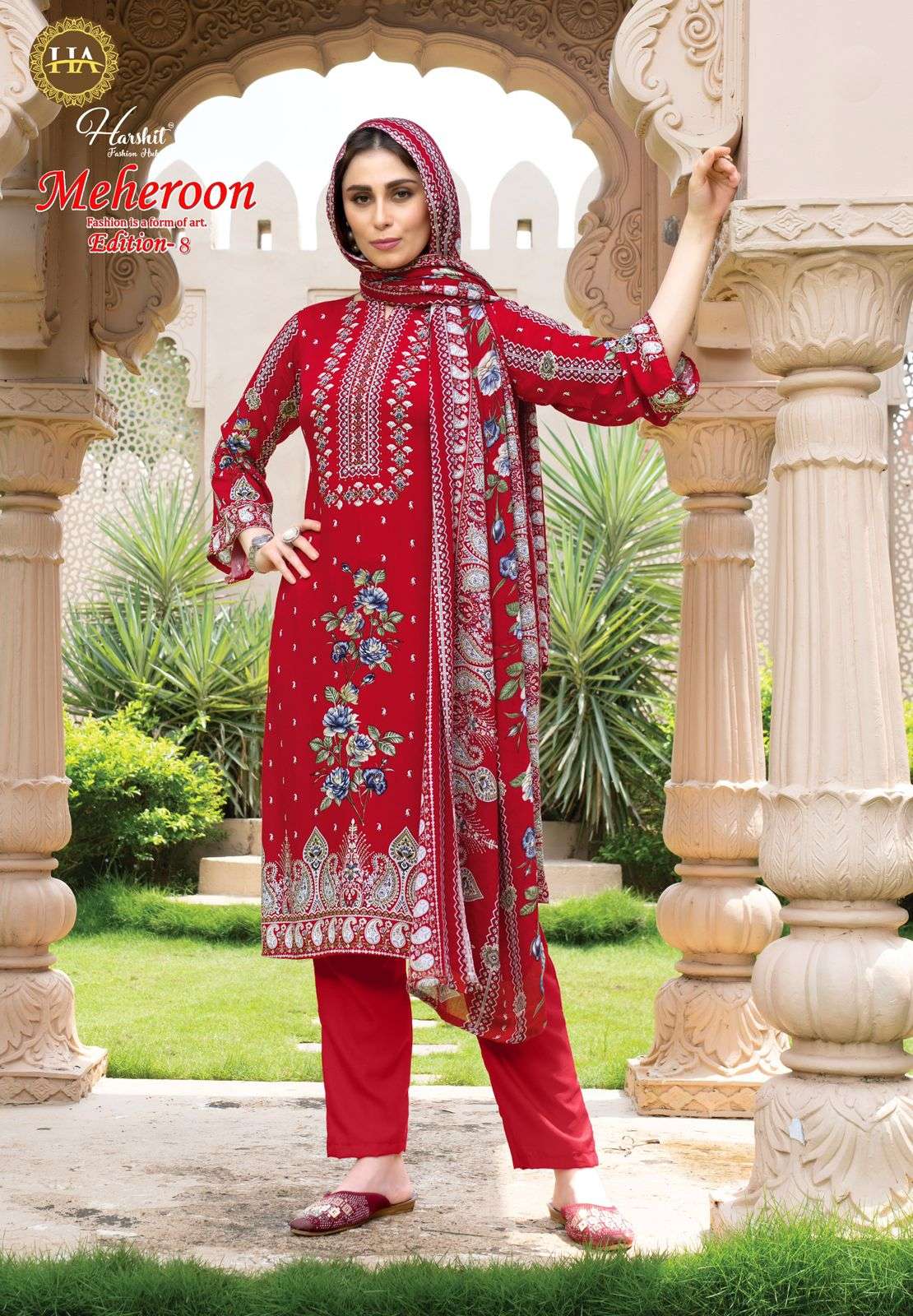 Harshit Fashion Hub Meheroon Vol-08